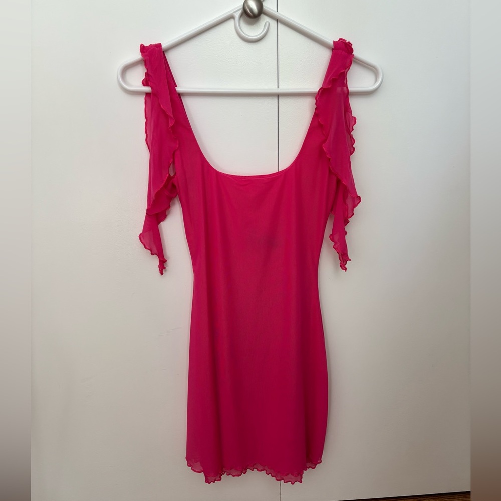 Pink Going Out Mini Dress White Fox